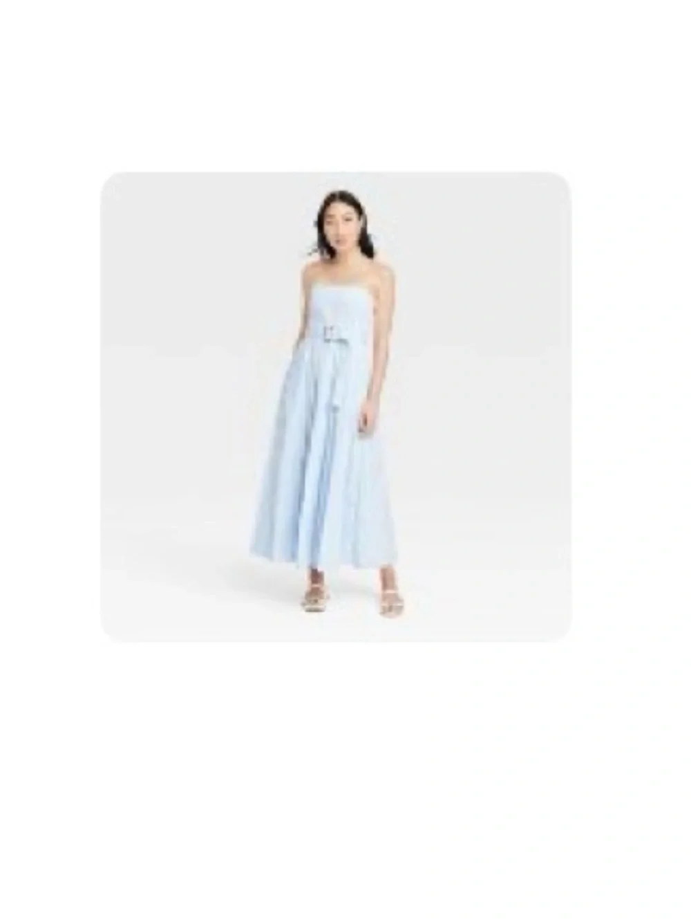 Light Blue & White Striped Maxi Dress - perfect for Mother’s Day. - Picture 7 of 7